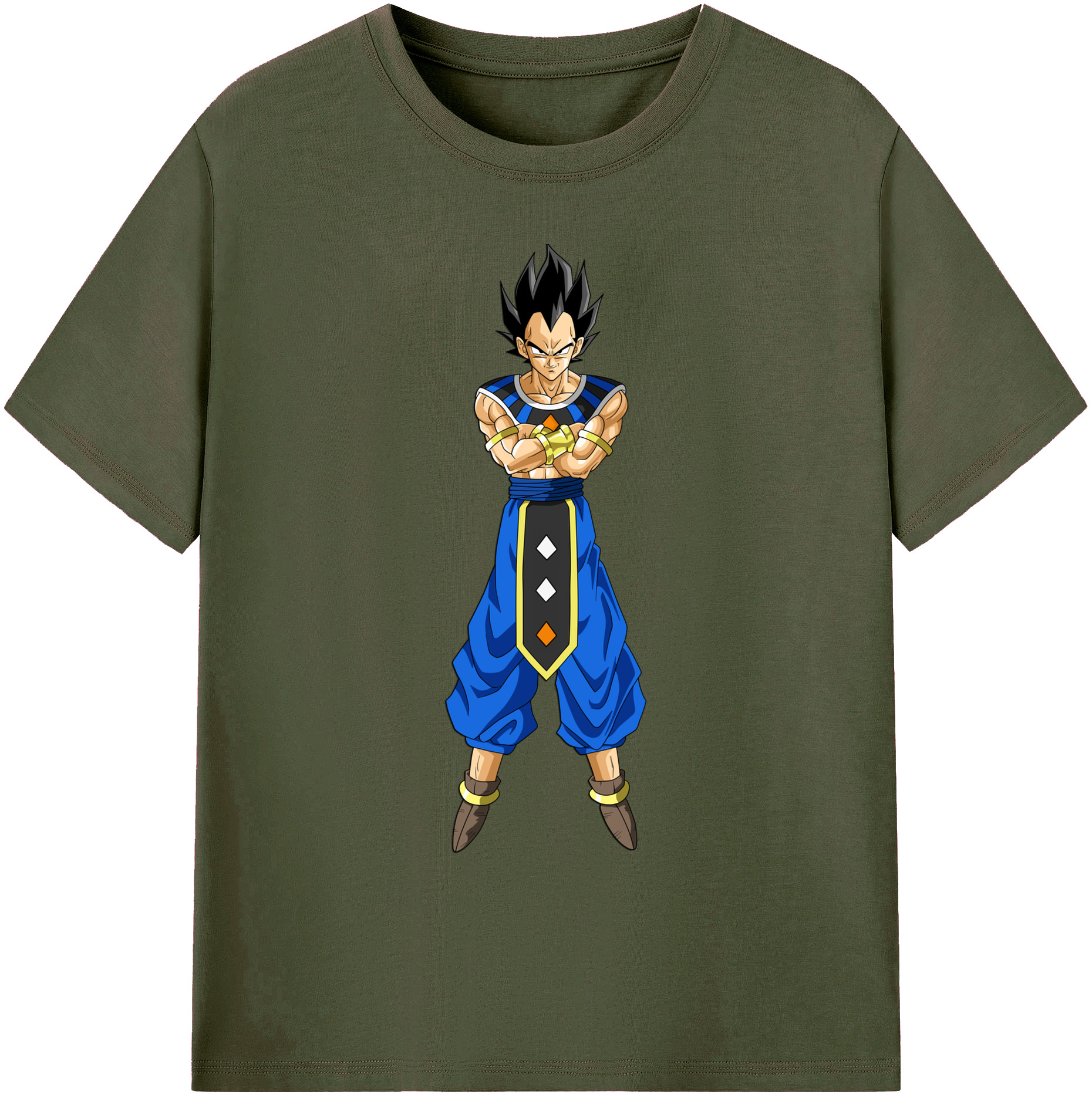 （画像用） ドラゴンボール ベジータ四世（Bejīta Yonsei）DRAGON BALL Vegeta IV 綿100％ メンズ半袖Tシャツ｜肌触りやわらか＆通気性